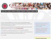 Tablet Screenshot of cifinternational.com